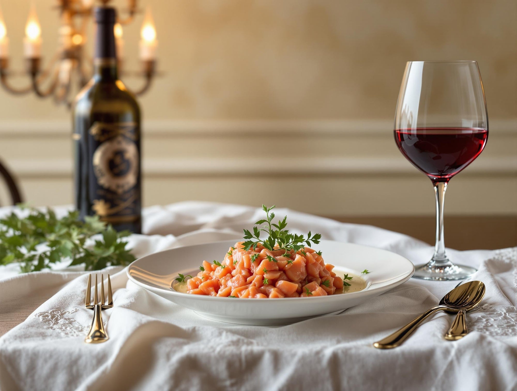 What wine should you drink with salmon tartare?